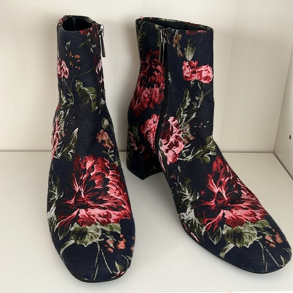 Pedder Red Floral Boots 39 - Picture 1 of 11